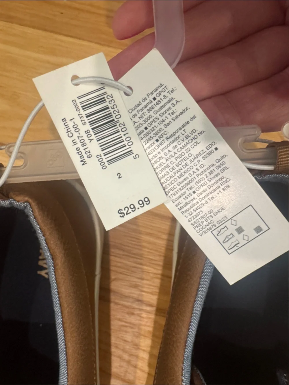 Old Navy Brown Kids Boat Shoes with White Soles